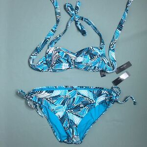 Bisou Bisou Two Piece Blue Swimsuit🩱Size XL / S
